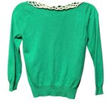 Anthropologie Field Flower Shamrock Green Cashmere/Cotton Blend Cardigan Sz S Photo 1