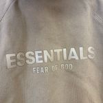 Essentials Fear of God Pullover Hoodie Brown Unisex Size Large Photo 2