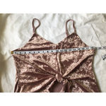 Tresics Crushed Velvet Mauvy Crop Top L Photo 3