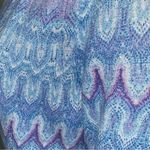 Chico's CHICO’S blue/purple/silver metallic open lightweight cardigan. Size “0”=Small/4. Photo 6