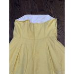Lilly Pulitzer Lilly Pulitzer Yellow Blossom Dress Pineapple Juice strapless floral lined zip Photo 5