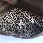 ILI Genuine Leather Golden Fold Over Clutch Photo 7