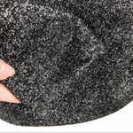 ZARA  Shimmer Metallic Black Blouse Ruched Shoulders Large Cocktail Office Party Photo 11