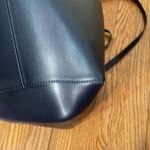 Tory‎ Burch Sport Chevron Large Tote Bag Blue Black Photo 6