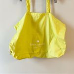 Kate Spade  Neon Yellow Cotton Canvas Tote Shopping Bag Multi-use Photo 2