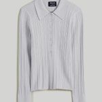 Madewell x Aimee Song Shimmer Polo Sweater Size XS Photo 5