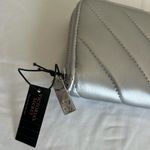 Victoria's Secret Silver Quilted Large Wallet with Zip Closure Photo 5