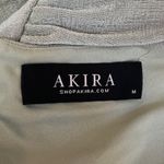 Akira Draped Bodycon Midi Dress Mint Green Size Medium Photo 4