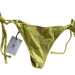 Revel Rey Swim Bottoms Womens X Small Victorias Yellow Side Tie Bikini Size XS Photo 2
