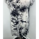 Acemi  Dress Womens Medium Blue Gray Tie Dye Short Sleeve T-shirt Pullover Casual Photo 2