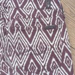 7 For All Mankind Cropped Gwenevere JEANS Womens 27 Plum IKAT Print Ankle Skinny Photo 10