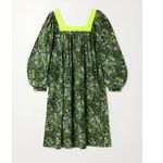 Batsheva X Laura Ashley Peasant Beaumaris Floral Dress‎ Size 4 Sherwood Forest Green Photo 1