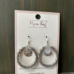 NWT Myra bag hoop earrings Silver Photo 2