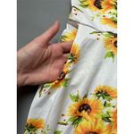Source Unknown Women's Sunflower Print Spaghetti Strap Mini‎ Dress Size L Summer Casual Photo 2