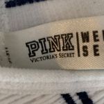 PINK - Victoria's Secret Victoria's Secret Pink White & Black Striped Weekender Seamless Bralette Photo 2