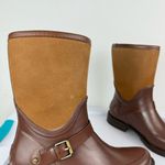 UGG  Sivada Boots Sz 9 Chocolate Brown Two Tone Rain Boots Waterproof Photo 9