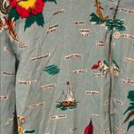 J.Crew  Light Blue Novelty Print Florida Beaches Cardigan Size XS Photo 1