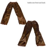 VINTAGE 1980'S SIENNA BROWN ARTISAN WEAR SUEDE PLEATED TROUSERS (XS) Photo 10