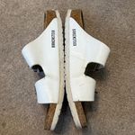 Birkenstock  White Arizona Double Strap Slip On Sandals Size 8 Photo 2