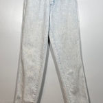 Wrangler Vintage Acid Wash High Rise Straight Leg Mom Jeans Made in USA 25x33 Photo 0