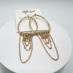 Style & Co Multi-Chain Beaded Drop Statement Earrings in Gold-Tone MSRP $25 NWT Photo 1