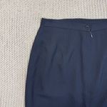 Alex Garfield Pencil Skirt 12‎ Petite Navy Ribbed Quiet Luxury Old Money Vtg USA Blue Size 12P Photo 6