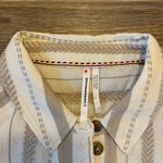 Anthropologie Cream and Tan Buttoned Sundress Photo 2