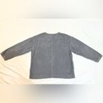 J.Jill Vintage  Oversized Corduroy Pullover Sweater - Light Grey - M Photo 3