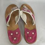 Jack Rogers Jack Rodgers Pink Leather Women's Flat Sandals 9 USED Photo 2