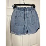 Love Tree  Large‎ Paper Bag High Waist Cuffed Blue Jean Shorts Photo 1