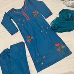 Blue Kameez with Plazzo Pajami Photo 0