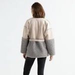 Lucky Brand NWT Mixed Sherpa Jacket Cardigan Belted Cozy Photo 5