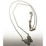 Rhinestone butterfly dainty pendant necklace Photo 8