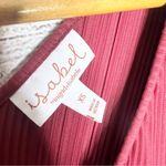 Isabel Maternity  Maroon Pleated V-Neck Blouse Top Size XS Photo 7