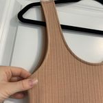 Heavyweight Casual Midi Dress Tan Photo 3