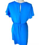 NWT ~ H & M Beautiful Blue Short Frilly Sleeve Dress ~ Women's Size 10 Photo 1