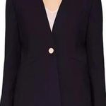 Ted Baker Cerisa Tailored Blazer in Navy Blue TB 1 US Size 4 Collarless Wool Photo 0