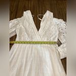 IRO  Meila eyelet white cotton mini cold shoulder Longsleeve Mini dress 38 nwt Photo 4