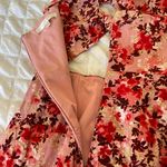 WAYF Pink Floral Cutout Midi Dress Photo 10