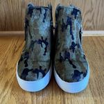 ALL‎ BLACK Brand Calf fur Camo high top sneaker EU 36 Green Black CAMOUFLAGE Size 6 Photo 0
