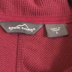 Eddie Bauer  • Burgandy Red Quarter Zip Pullover Size Large Photo 3