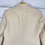 J.Crew Ivory Wool & Cashmere Blend Overcoat Women's Size 4 Petite Coat Winter Photo 4