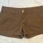 OP Shorts Juniors brown Flower Buttons juniors sz 3 Photo 0