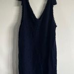 Aerie  Navy Lace Knit / Crochet Mini Dress Beach Cover-Up Photo 0