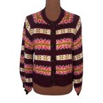 The Great
The Loom Striped Cardigan in Rosehip Size Small Photo 2