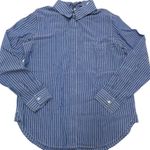 Rails ‎ Top Womens Small Blue Mimi Maldives Stripe Button Down Bow Neck Blouse Photo 0