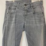 Rag and Bone Women's Button Fly Skinny Leg Jean Black Size 32 FLAW Classic Dark Photo 1