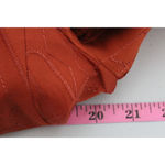 Chico's Silk Blazer Size 1 Medium Orange Long Sleeve Open Front Collar Women's Photo 4