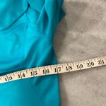 New Balance Size M Turqoise Mock Neck Fleece Half Zip Running Top Thumbholes Photo 10