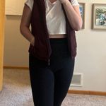 Maroon Furry Vest Red Size M Photo 0